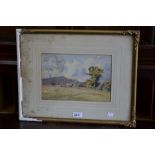 Fred J Knowles Ploughing the Fields signed, watercolour,