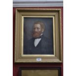 English School (19th century) Portrait of a Gentleman oil on photograph,