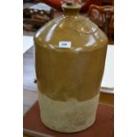 A salt glazed 3 gallon flagon, J.Bradbury wine & spirit merchant Buxton.