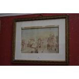 J**W**Varley (early 20th century) Continental Tow, from the river signed, watercolour,