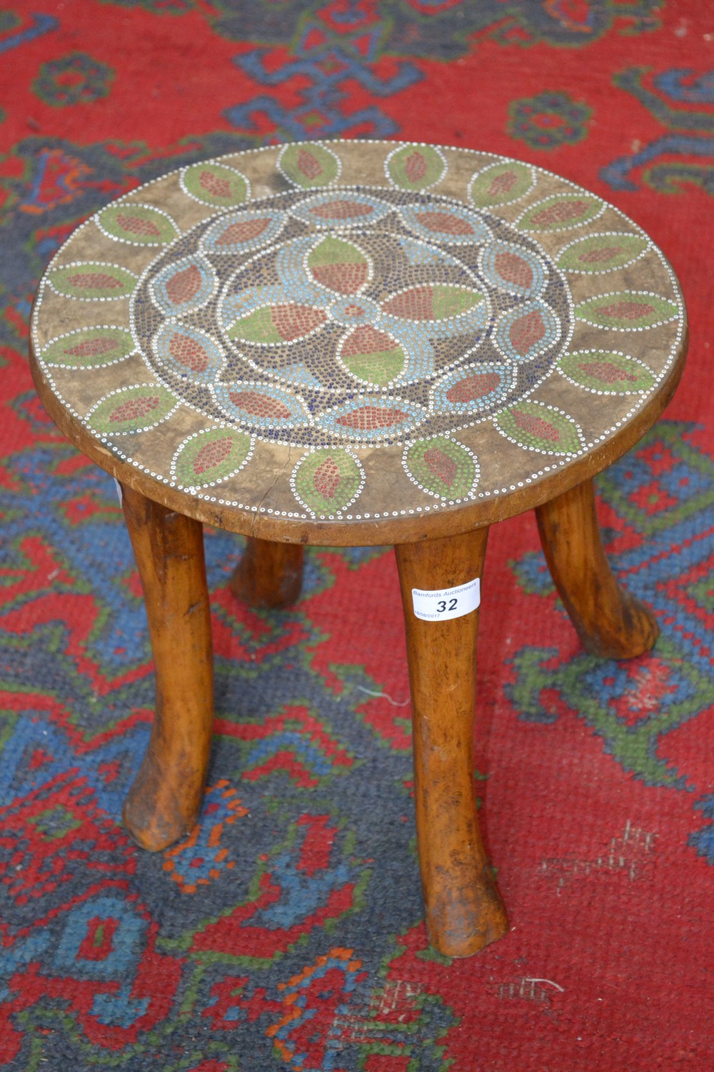 Tribal Art - a Kamba stool,