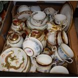 Ceramics - a Japanese eggshell lithophane tea set for six with gilded dragon handles and finials;