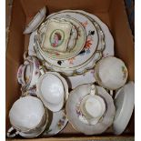 Royal Crown Derby Posies including plates, side plates, jugs, sugar bowls,