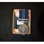 A General Service Medal, Queen Elizabeth II, Malaya bar, awarded to 23212160 GNR S Morley, R.