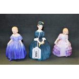 A Royal Doulton figure, Marie, HN1370; others, Rose, HN2123, and Cherie,