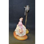 An Art Deco table lamp,