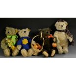 Steiff Teddy Bears - a complete set of Four Seasons collection growling bears comprising Dylan