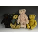 Steiff Teddy Bears - a limited edition 1st Scottish bear, wearing a tartan scarf and hat,