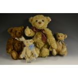 Steiff Teddy Bears - a classic red/brown mohair Tilt-Me Voice bear, yellow ear tag,