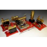 Mamod - an SP5 stationary steam engine, boxed; others similar smaller, inc SP1 etc,