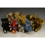 Steiff Teddy Bears - a complete set of eight Danbury mint centenary collection small Teddy bears,