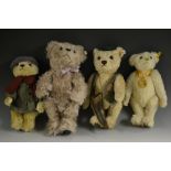 Steiff Teddy Bears - a National Trust 2002 white mohair bear, yellow ear tag,