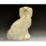 A Staffordshire mantel Dog