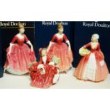 A Royal Doulton figure, Janet, HN1537; others, Winter Welcome, HN3611,