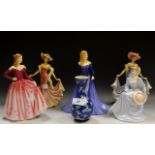 Decorative Ceramics - a Royal Doulton figure Melissa; a Coalport Ladies of Fashion,