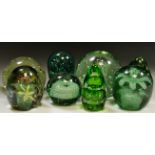 A Victorian glass dump bubble inclusions;