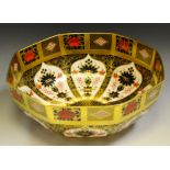 A Royal Crown Derby 1128 shaped circular fruit bowl