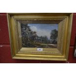 **Cutts (20th century) Ramshackle Farm Stile Contemplations signed, dated 15, oil on canvas,