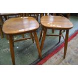 A pair of Ercol stools