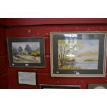 Pictures and Prints - two watercolours by E Greig Hall and others (6)