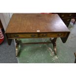 A Regency design mahogany sofa table,