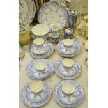 Ceramics - An Aynsley part tea service, gilt edged,