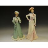 A Capo-Di-Monte figure, Lady of Fashion, limited edition 815/1500; another,