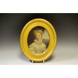 English School (early 20th century), a portrait miniature, of a lady,