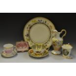 Decorative Ceramics - A late 19th century French porcelain decorative plate,