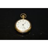 A Waltham rolled gold pocket watch ,