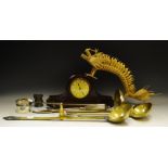Ephemera - an early 20th century mahogany Napoleon hat mantel clock,