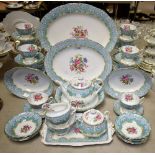 A Royal Albert Enchantment pattern part dinner and tea service comprising dinner plates,