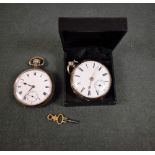 Pocket Watches - a Victorian silver cased open face pocket watch, Walmesley, Manchester & Sale,