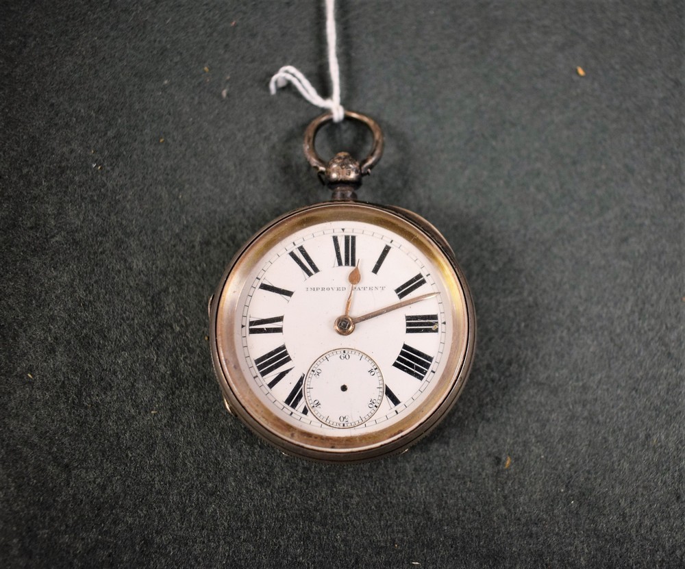 A silver fusee pocket watch,