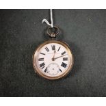 A silver fusee pocket watch,