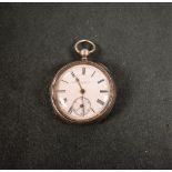 A silver pocket watch, Ford and Galloway,