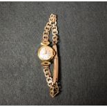 A 9ct gold Tissot lady's wristwatch