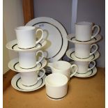 A Wedgwood Susie Cooper designed Charisma pattern six setting tea service