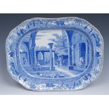 A Spode Caramanian Series oval meat plate,