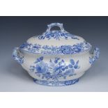 A large Spode Union Wreath pattern two-handled tureen and cover,