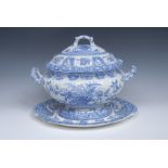 A large Spode two-handled tureen, cover and stand,