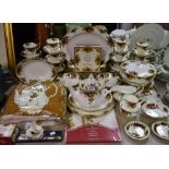 A comprehensive Royal Albert Old Country Roses pattern dinner and tea service,