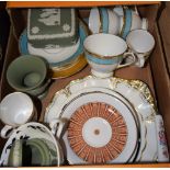 Ceramics - a Royal Crown Derby set of three Fifth Avenue cups,