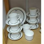 A Wedgwood Susie Cooper designed Charisma pattern six setting tea service