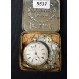 A late Victorian silver open face Express English lever pocket watch, J D Graves, Sheffield,