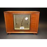 An Elliot mantel clock, Art Deco style, retailed by Arthur Sauders,