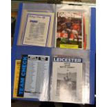 Football Programmes - two files of programmes for friendlies and minor cup competitions