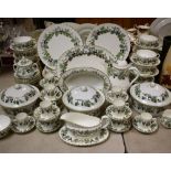 A comprehensive Royal Worcester Lavinia pattern dinner and coffee service for twelve including,