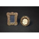 Two hallmarked silver photograph frames