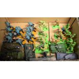 Toys - Britains Ltd Deetail, World War II military figures, including British paratroopers,